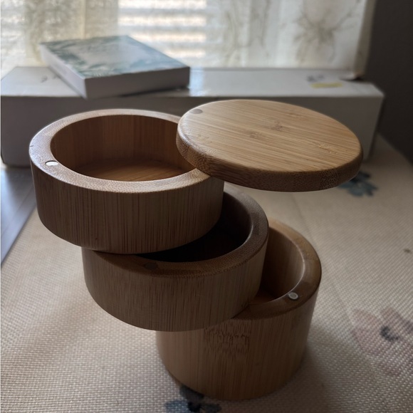 Bamboo Rotating Spice Rack - Picture 1 of 6